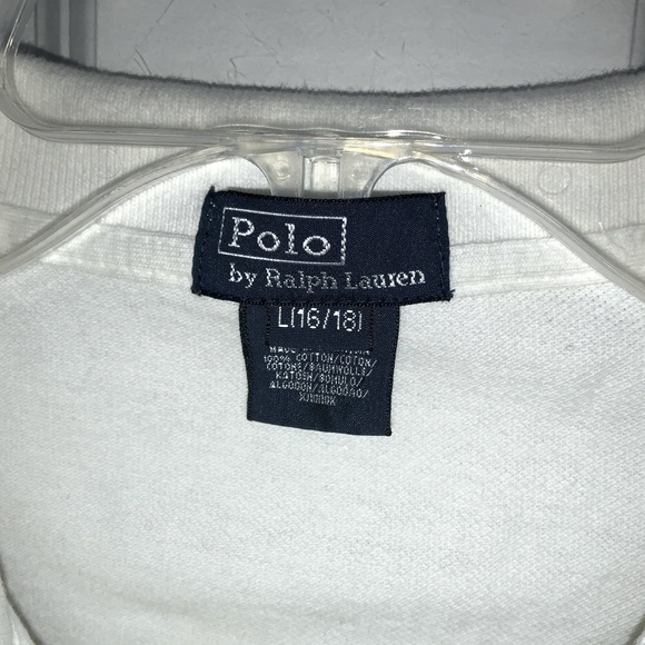 NWOT! Ralph Lauren Kid’s Polo Shirt. Size Large. White. Gorgeous - Picture 3 of 10